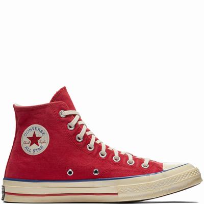 Converse Chuck Taylor All Star '70 Vintage '36 Canvas High Tops Mens - Red/Blue Shoes (171QHBZC)